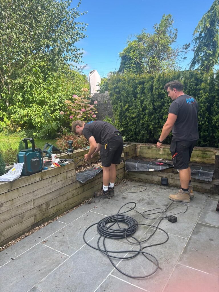 APP Electrical working on getting a fusebox ready